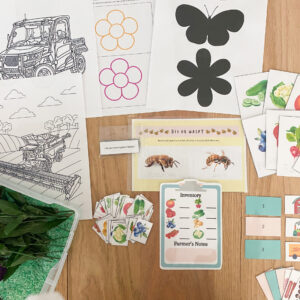 farm to table unit study, ages 3-8 homeschool curriculum.