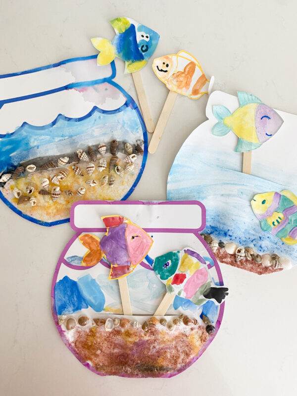 aquarium craft for kids elementary and preschool. homeschooling and school curriculum and activity set