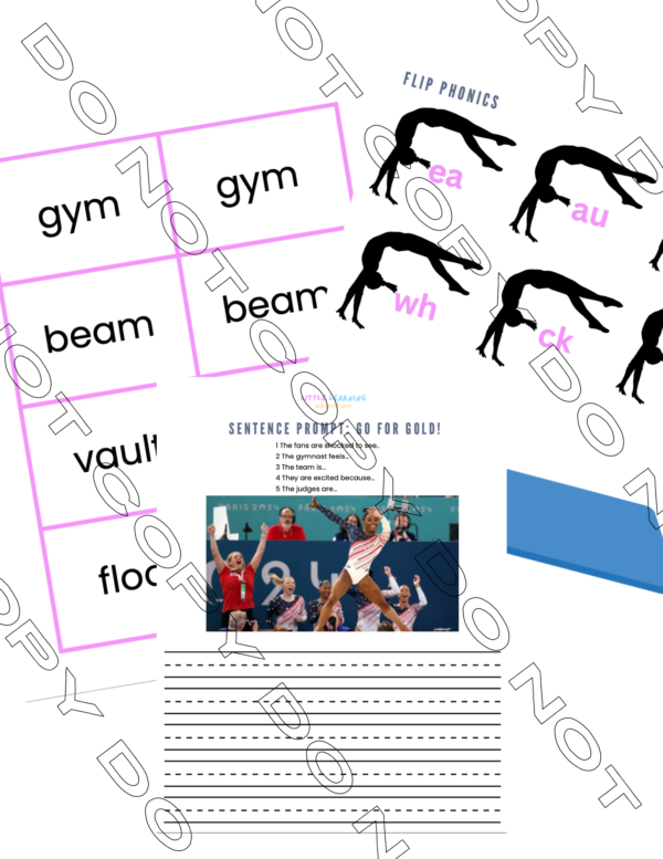 gymnastics themed language arts for kindergarten through grade 3