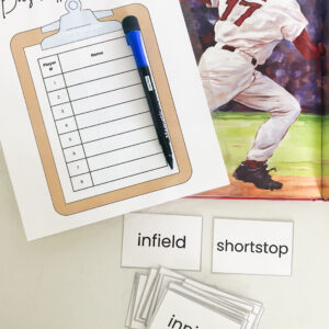 baseball language arts pack